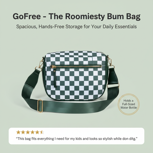GoFree - The Roomiest Bum Bag (Checkered)